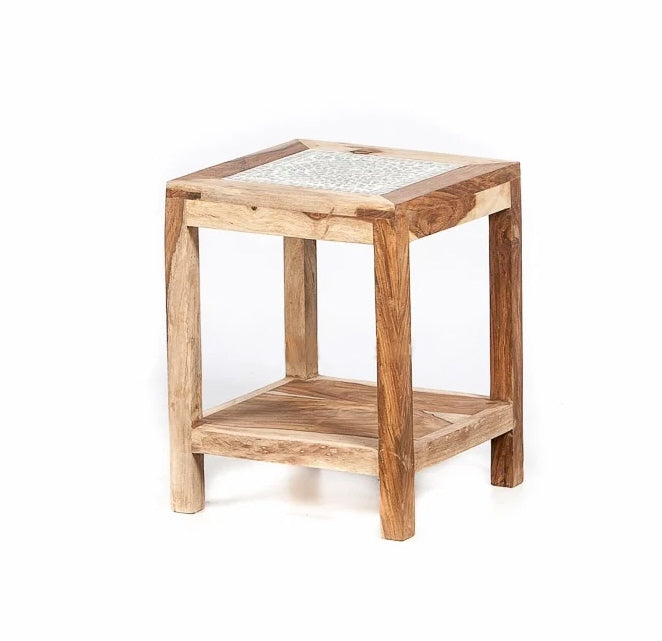 Table d'appoint avec plateau en mosaïque – petite
