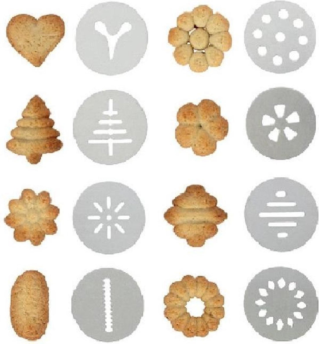 Kinghoff 1363 - Biscuit cookie press - Steel