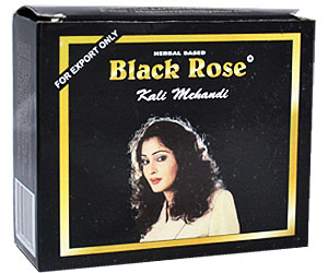 Black Rose Kali Mehandi – zwarte henna haarverf, 5 x 10 gram