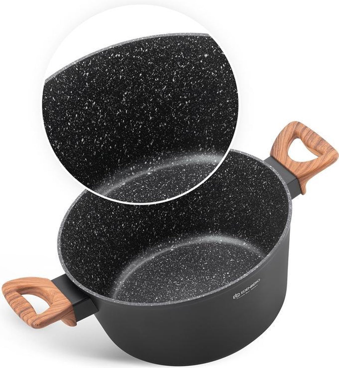 Edënbërg Black Line - Set de 15 casseroles de luxe en aluminium forgé