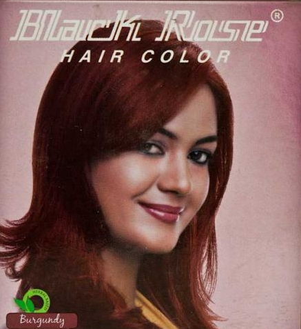 Black Rose henna haarverf poeder – Burgundy, 50 g (5 zakjes van 10 g)