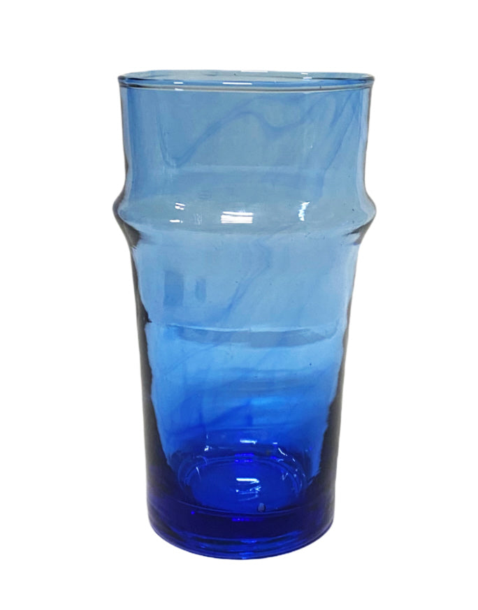 Marokkaanse beldi glazen van gerecycled glas – mondgeblazen, 12 cm hoog – foto 3