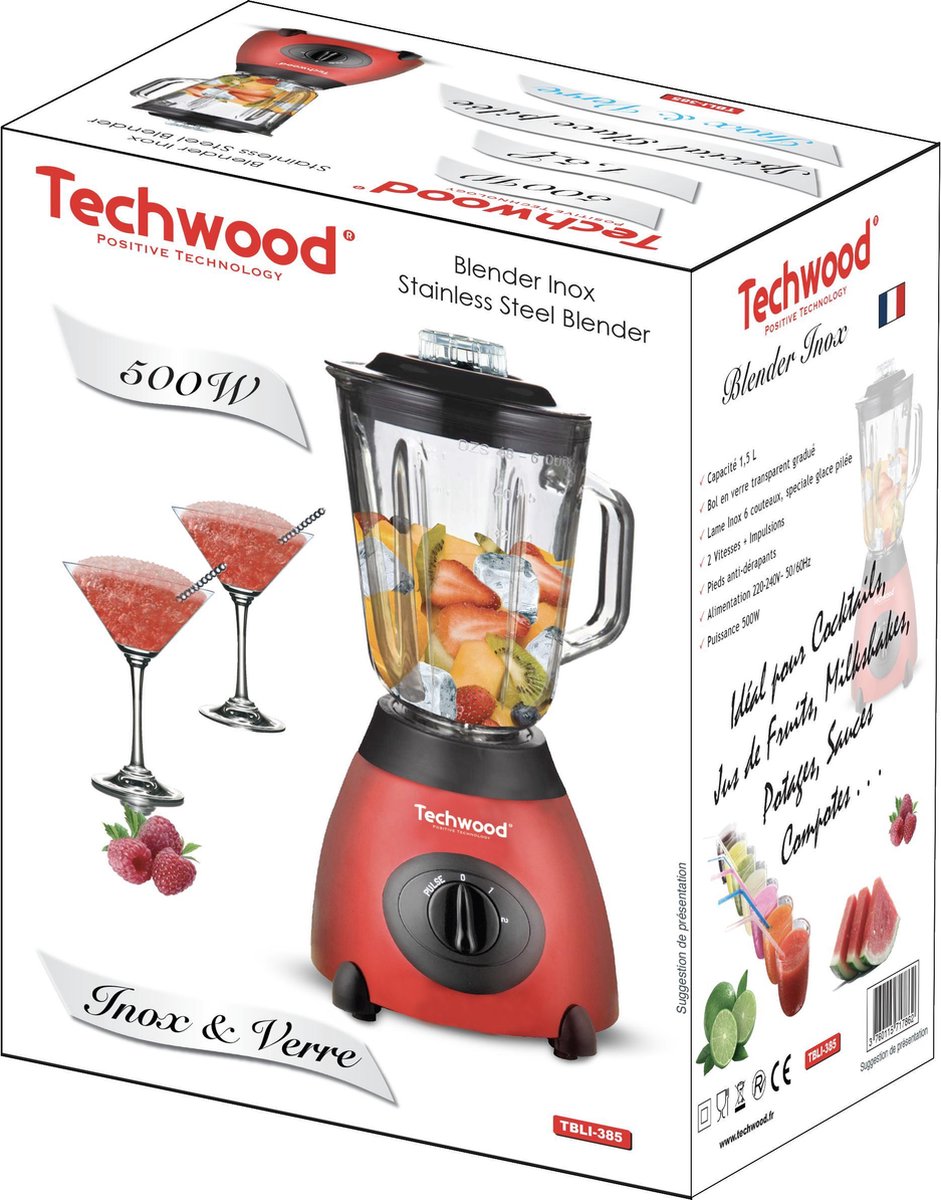 Techwood 385 - Mixer - 1,5L - 500 Watt