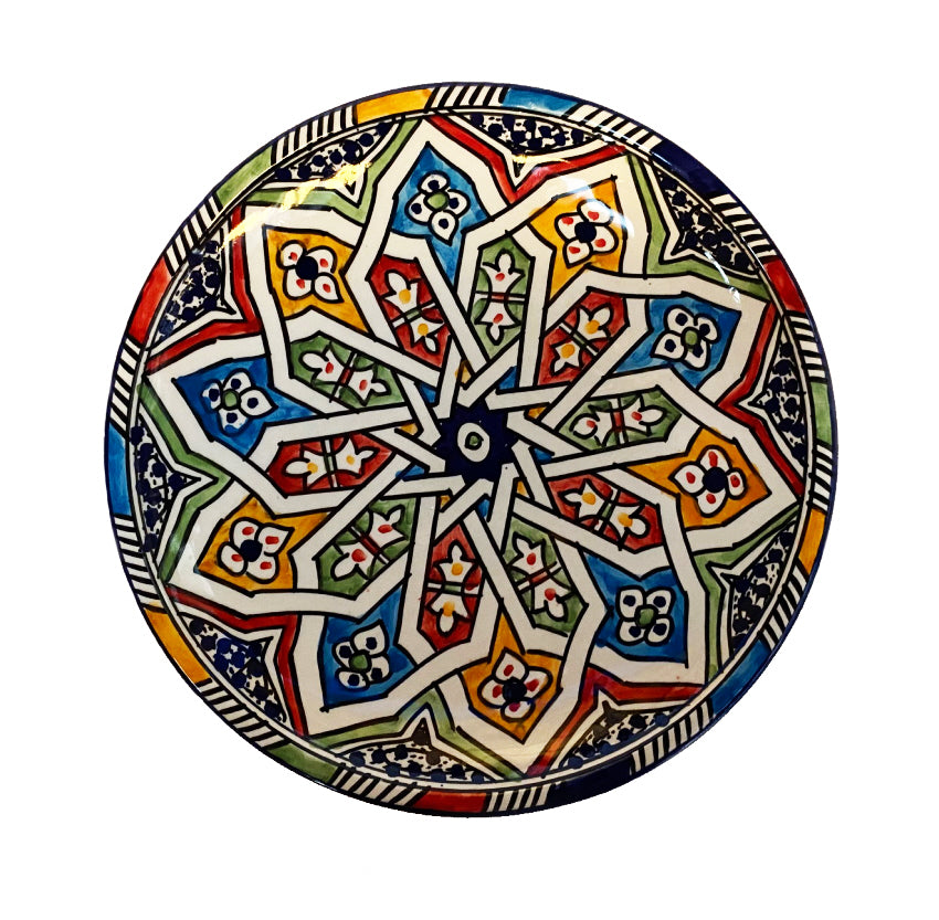 colorful Moroccan plate Fes Ø 25