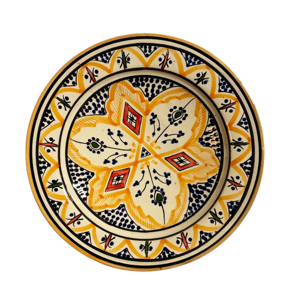 Moroccan pottery plate 26 cm