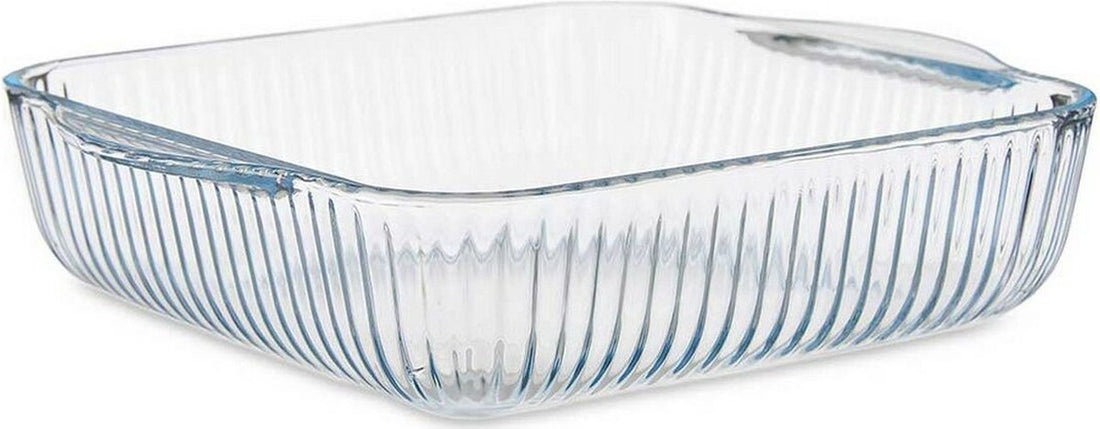 Optica Oven Dish Transparent Borosilicate Glass (21.5 x 6 x 25.2 cm)