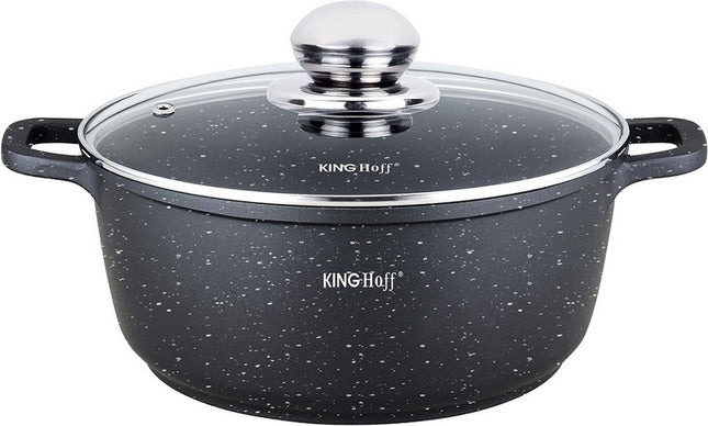 Kinghoff - Faitout - avec bouton arôme - 20 cm - 2,3 litres