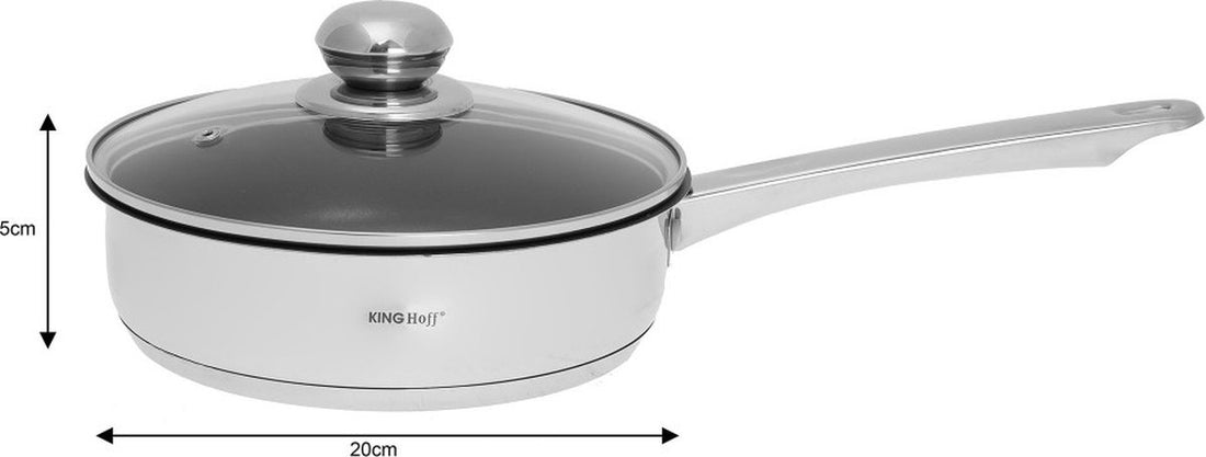 Kinghoff - Roasting pan with lid - Stainless steel - 20 cm