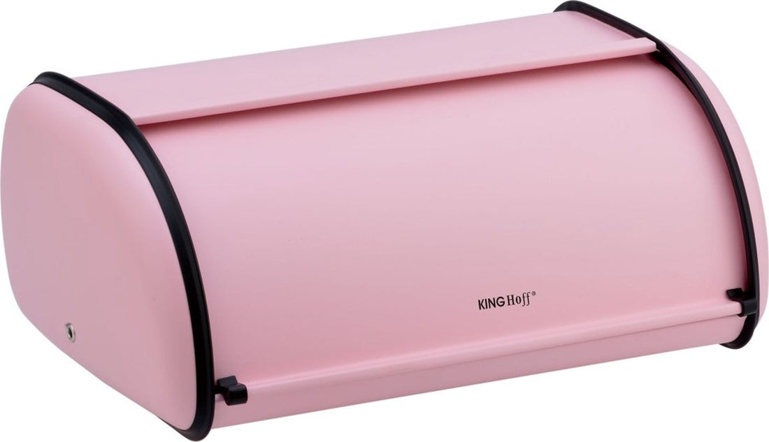Broodtrommel - RVS - Roze - Retro - 36 x 24 x 15 cm