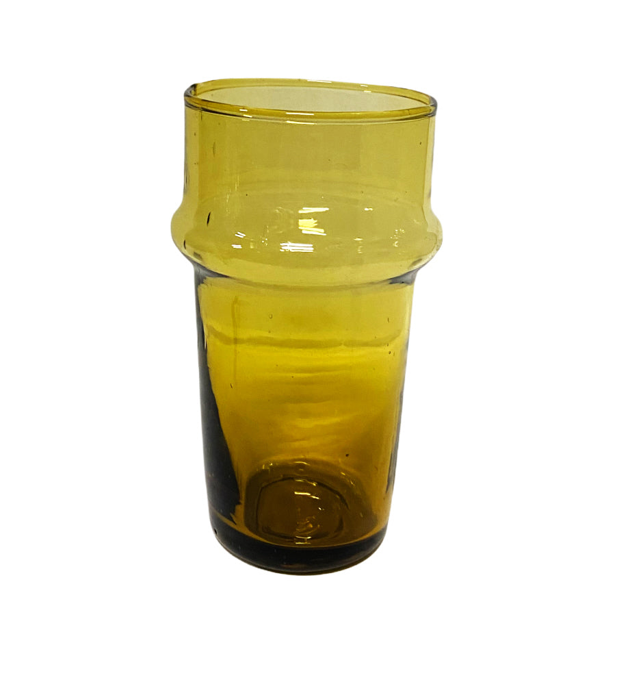 Marokkaanse beldi glazen van gerecycled glas – mondgeblazen, 12 cm hoog – foto 9