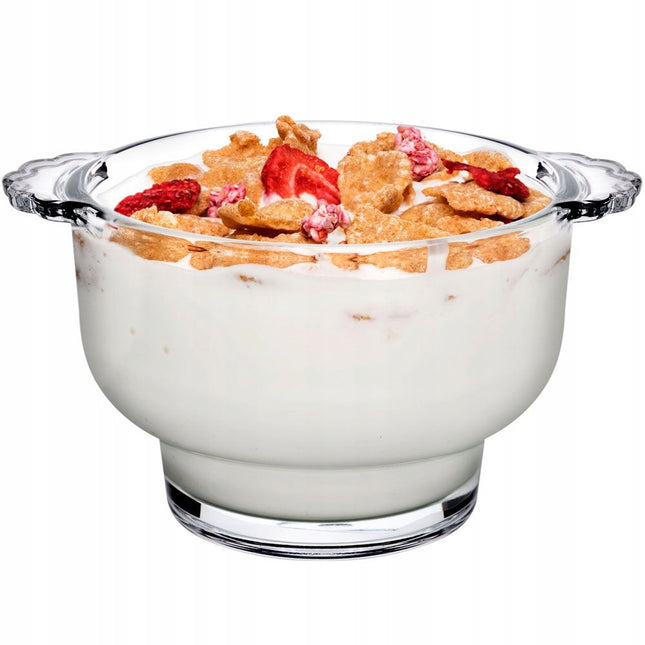 Pasabahce Soupy glazen soepkommen met handvat – set van 2, Ø 14 cm, 275 ml