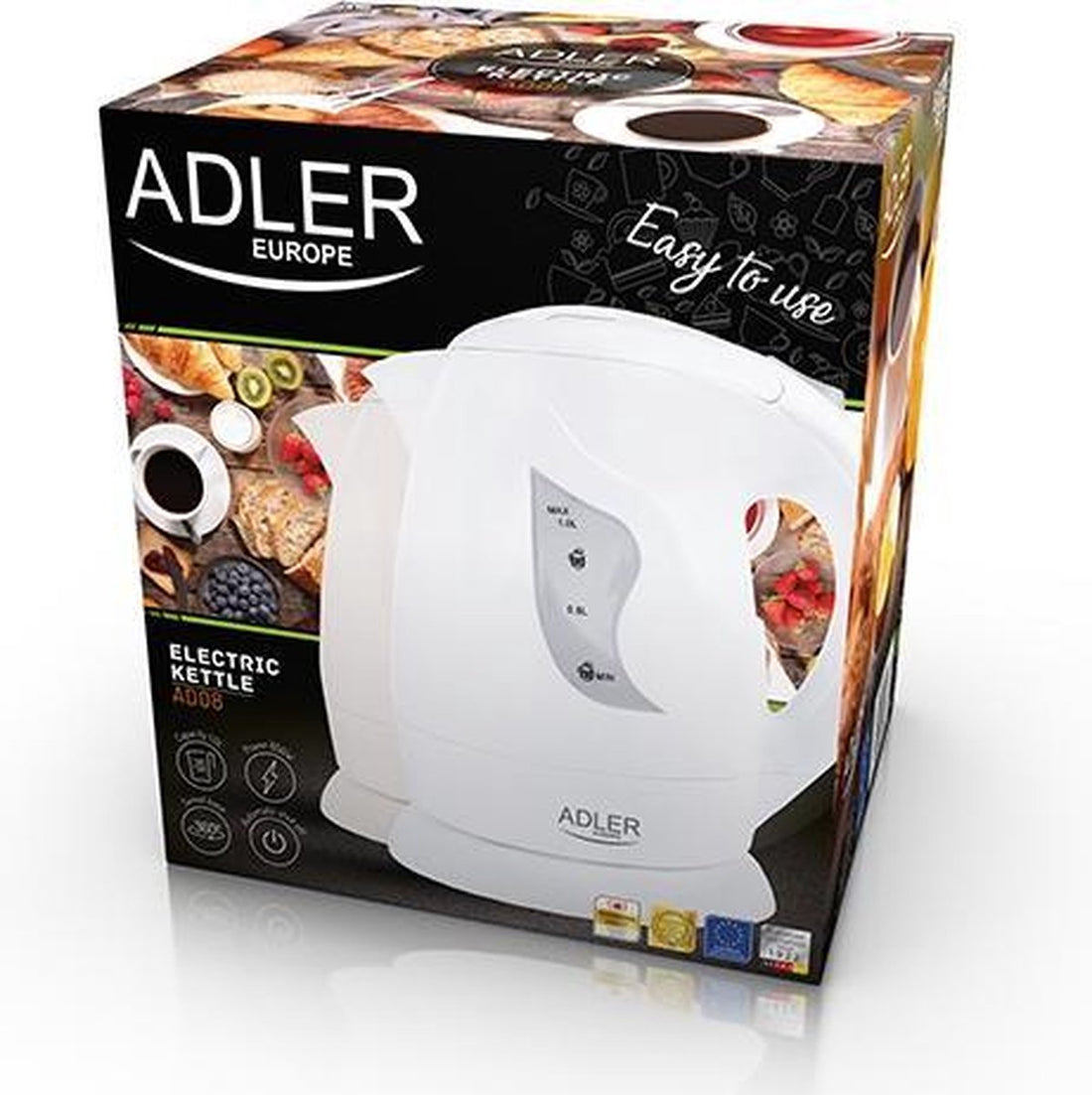 Adler AD 08 B - Camping kettle - Cream