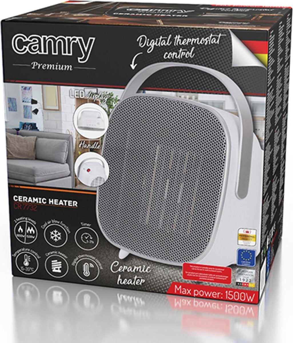 Camry CR 7732 - Keramikheizlüfter mit LED
