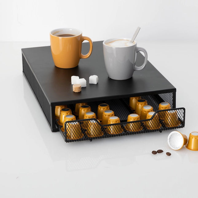 5Five koffiecups houder voor 60 capsules – metaal, 26 x 35 x 7 cm – foto 2