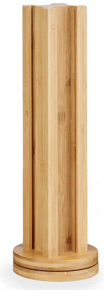 Koffie cup / capsule houder / dispenser - bamboe hout - voor 20 cups - D11 x H30 cm - Geschikt voor Dulce Custo cups