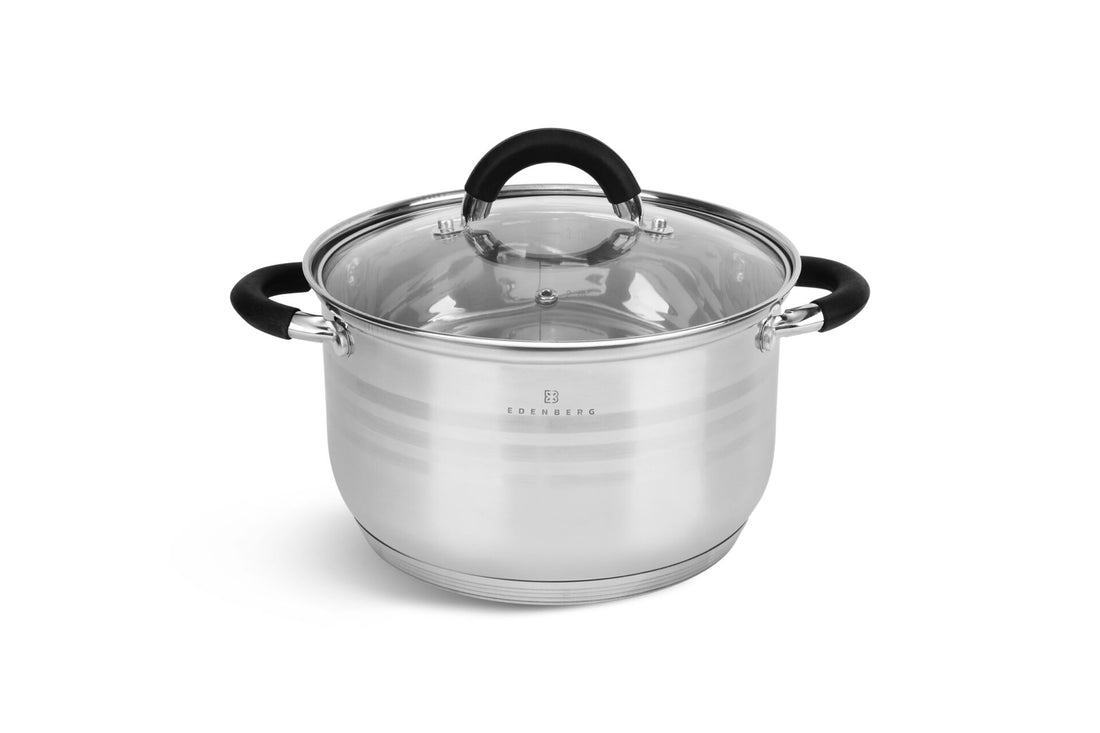 Edënbërg Classic Line - Luxe Pannenset - RVS - 6 delig - Sandwichbodem