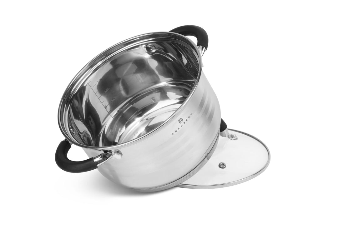 Edënbërg Classic Line - Luxe Pannenset - RVS - 6 delig - Sandwichbodem