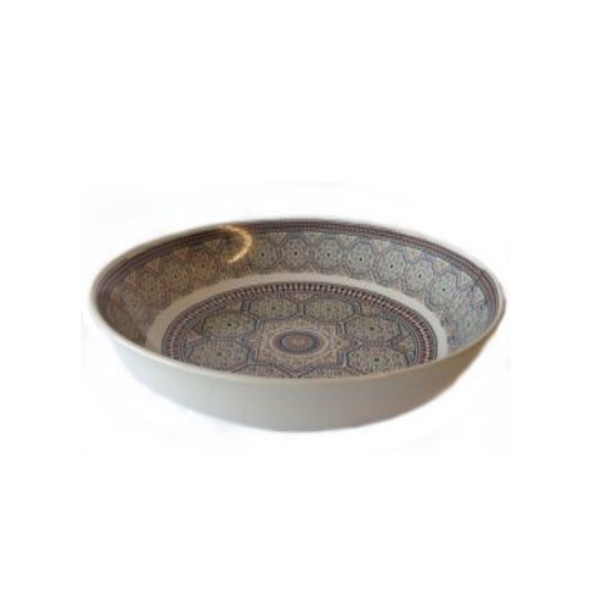 Couscous schaal met Marokkaans mozaïekpatroon – keramiek, Ø 35 cm