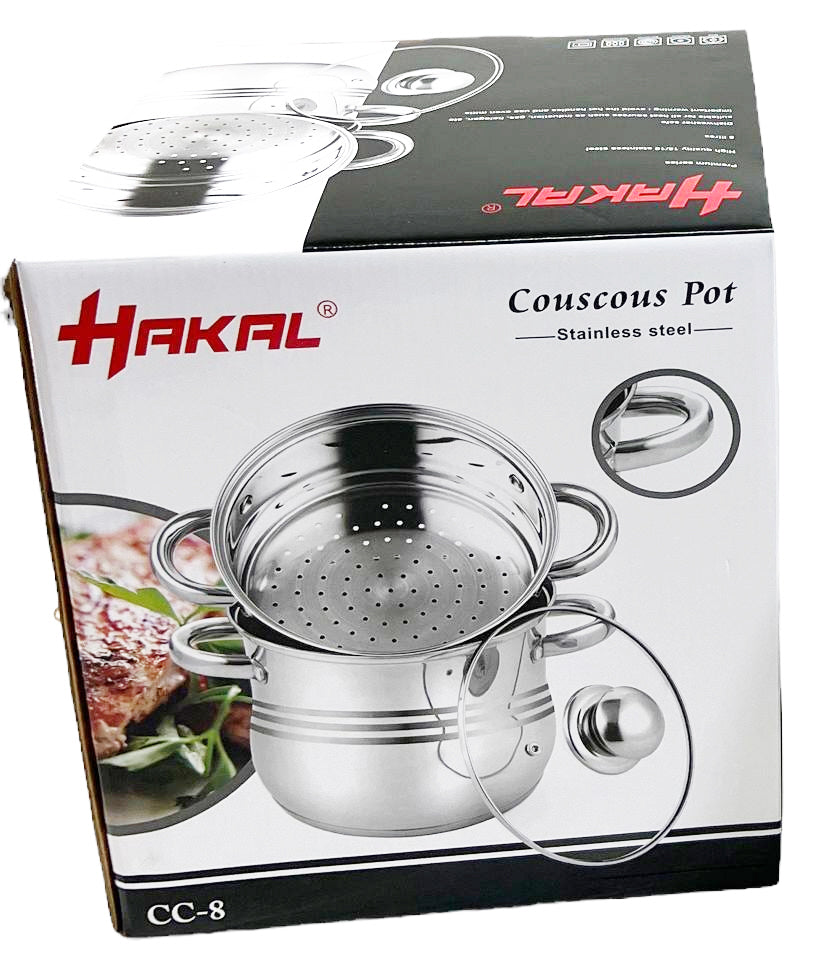 Hakal couscoussier RVS voor inductie – 3-in-1 stoompan en kookpan, 4 tot 16 L – foto 5