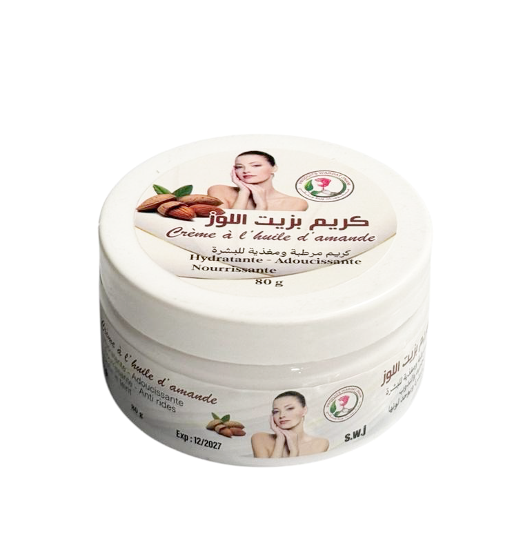 Feuchtigkeitsspendende Mandelölcreme – Nährend & Beruhigend – 80g