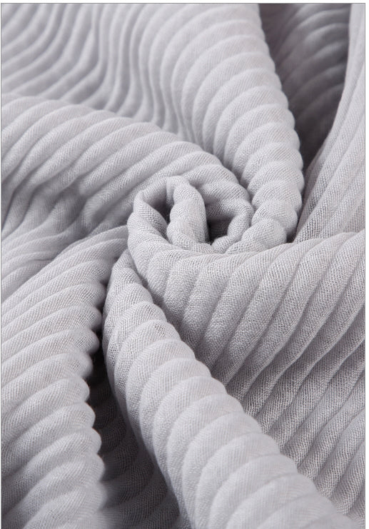 CRINKLE PLAIN scarf