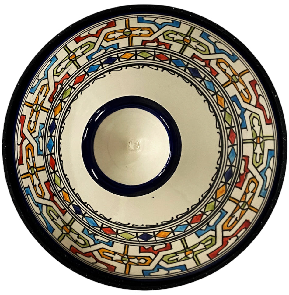 Cuilina tajine Fes Ø 30 cm voor inductie – deksel van handbeschilderd keramiek – foto 4