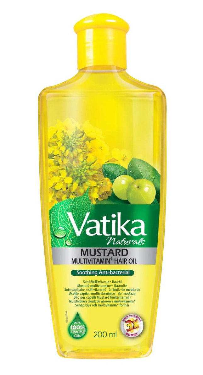 Dabur Vatika Haaröl Senf 200 ml. - Senf-Haaröl