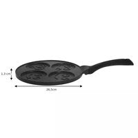 Kinghoff 1666 pannenkoekenpan met gezichtjes – 4 vakken, Ø 26,5 cm