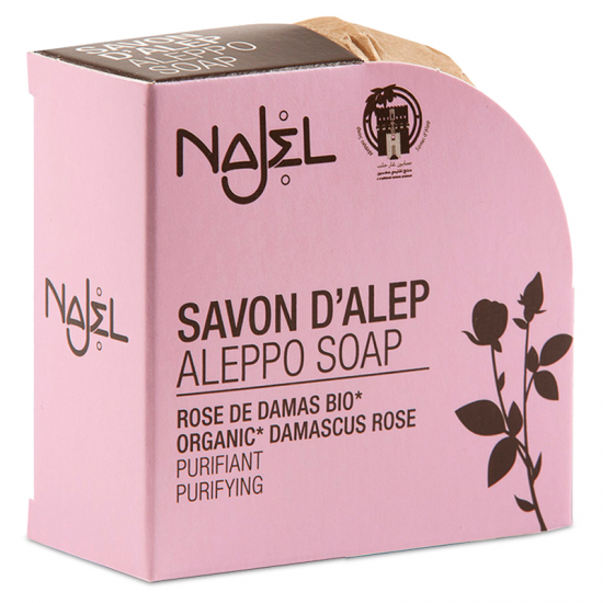 Najel Aleppo Soap Damascus Rose 100g