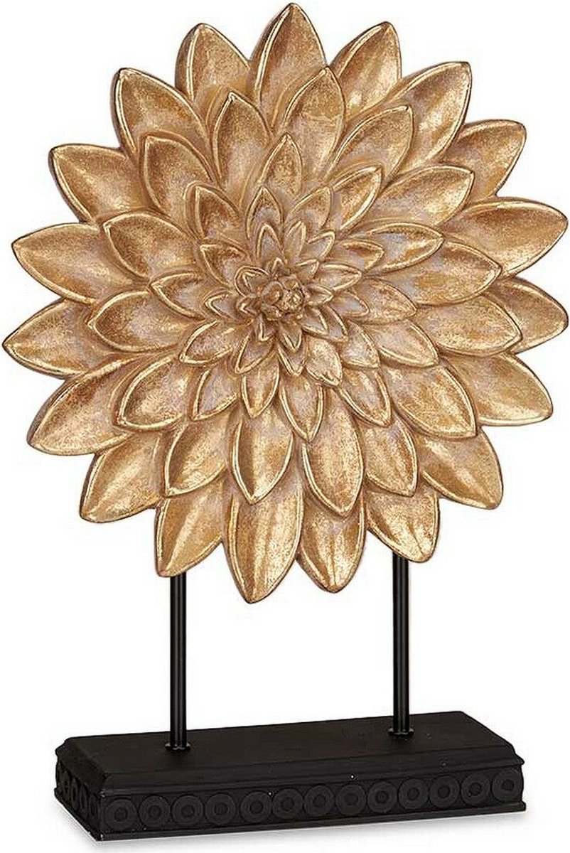 Dekorationsfigur Blume Gold (29 x 39 x 10 cm)