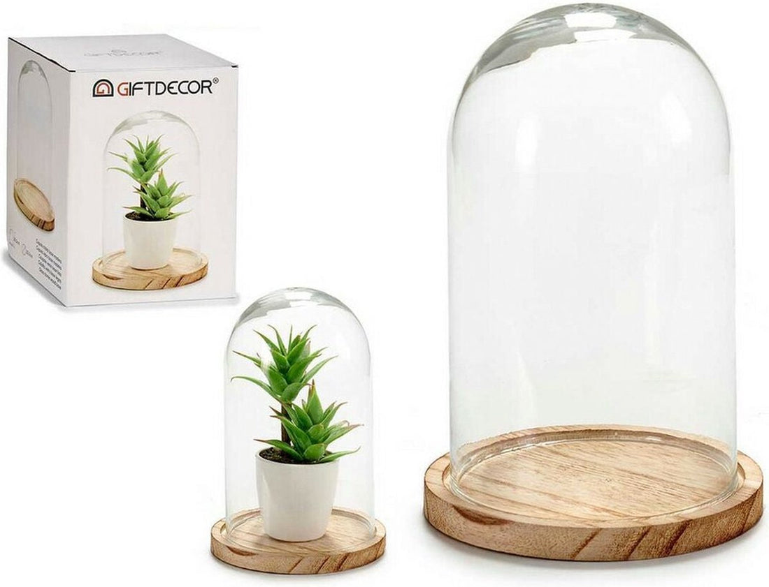 Stolp Ø 23x28 cm Glas Rond Glazen Stolp