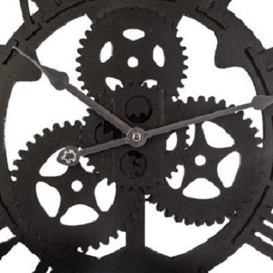 Dekorative Retro-3D-Wanduhr - Zahnrad - XL-Uhr - 45 cm