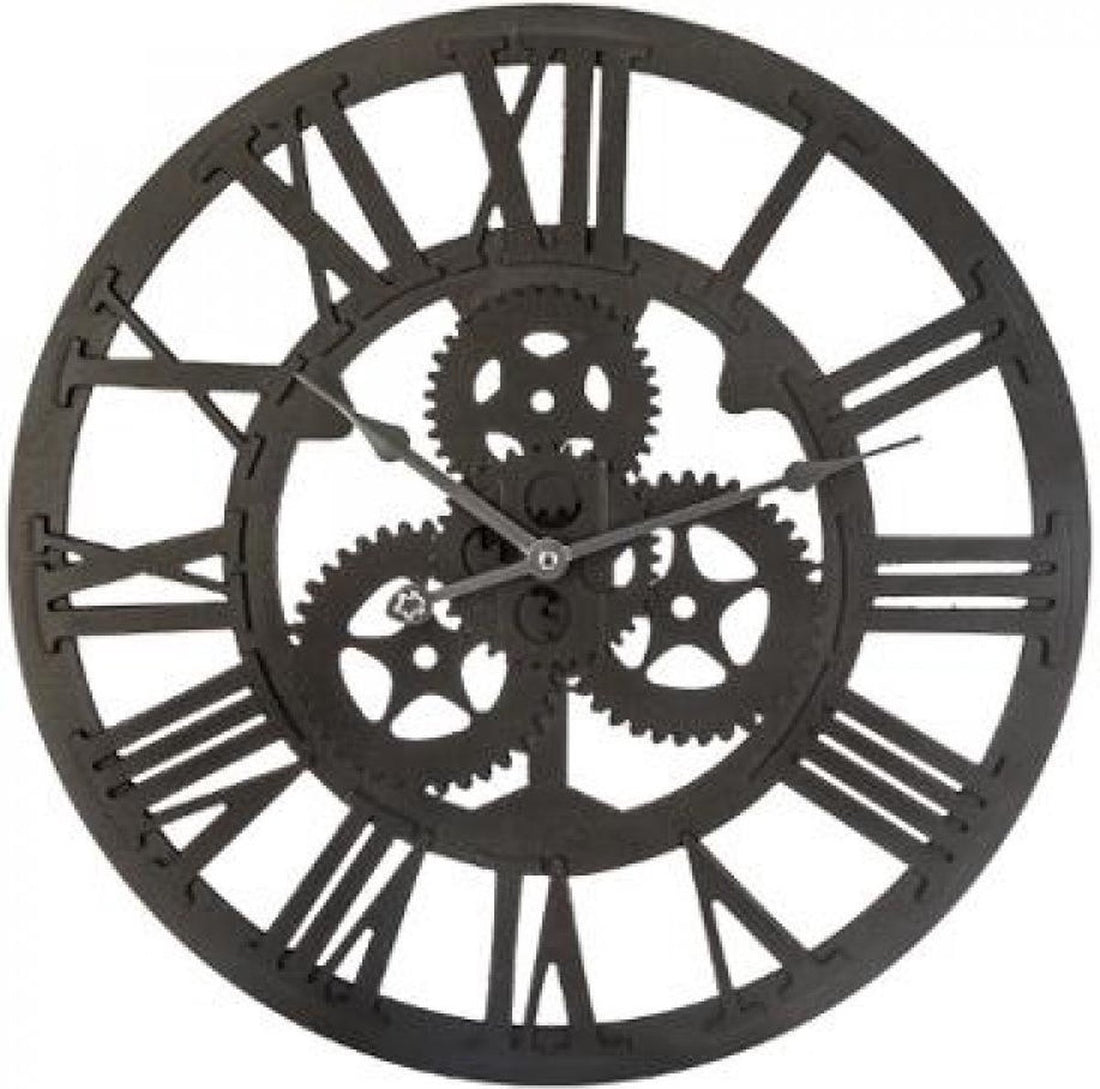 Dekorative Retro-3D-Wanduhr - Zahnrad - XL-Uhr - 45 cm