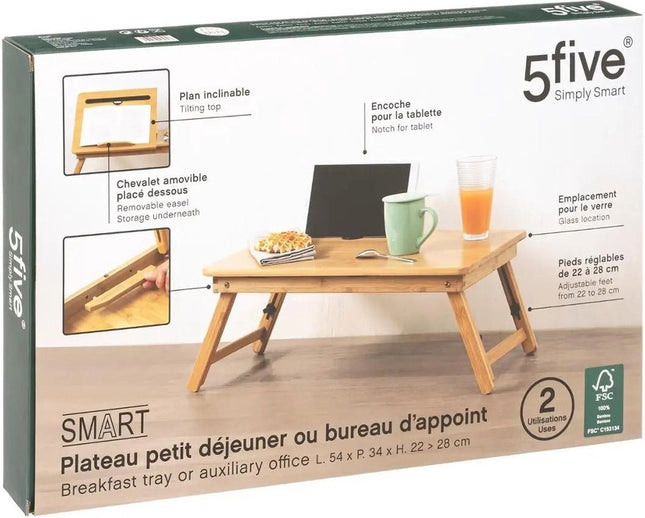 Frühstück im Bett / Laptoptisch / Tablett Smart 54 x 34 cm Bambus