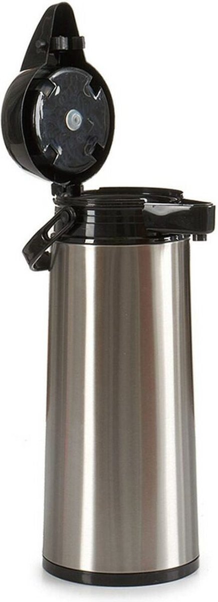 Thermoskanne mit Pumpsystem Edelstahl (1,9 L)
