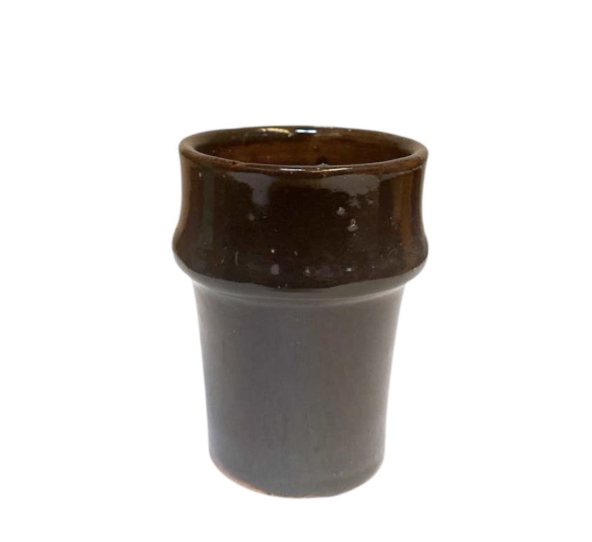 Marokkaanse beker van geglazuurd aardewerk – handgemaakt, Ø 7 x 9,5 cm – foto 5