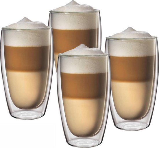 Doppelwandige Gläser - 4er Set - 450ml