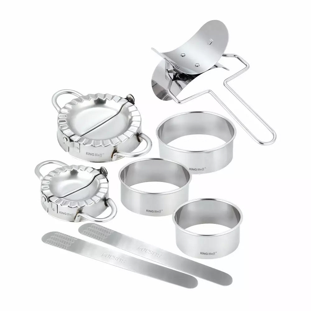 Kinghoff dumpling set 8-delig – zelf dumplings en ravioli maken, RVS – foto 2