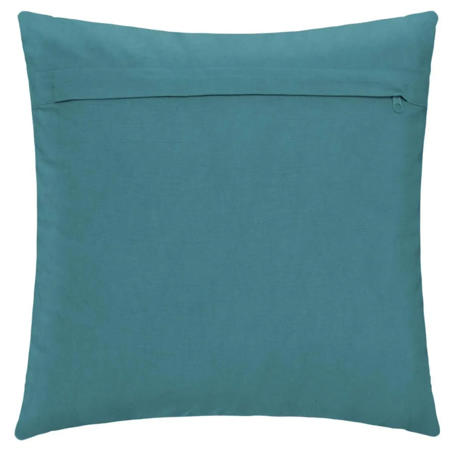 Coussin Inca bleu canard