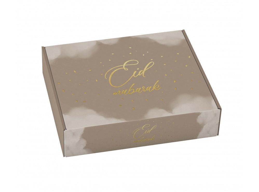 Boîte à Pâtisserie Eid Mubarak Taupe
