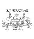 EID MUBARAK TISCHSETS (6ER-SET) - MINZE
