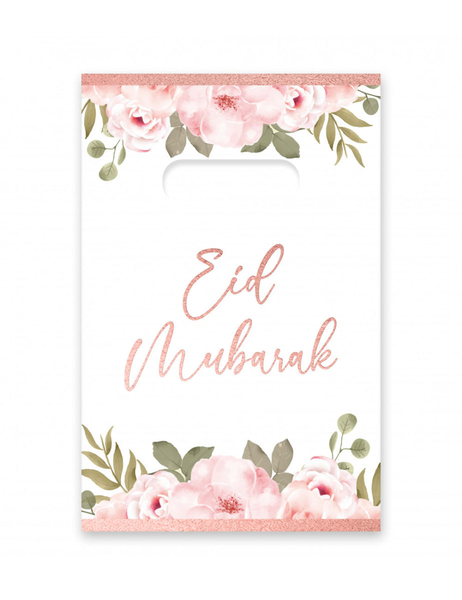 Eid Mubarak treat bags rose gold candy bags