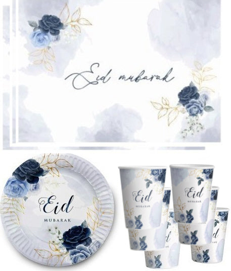 Set Eid Mubarak Tischset Pfingstrose