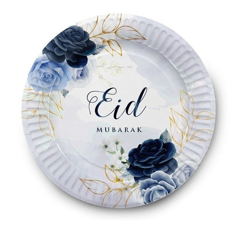 Eid Moubarak Borden - Peony blue