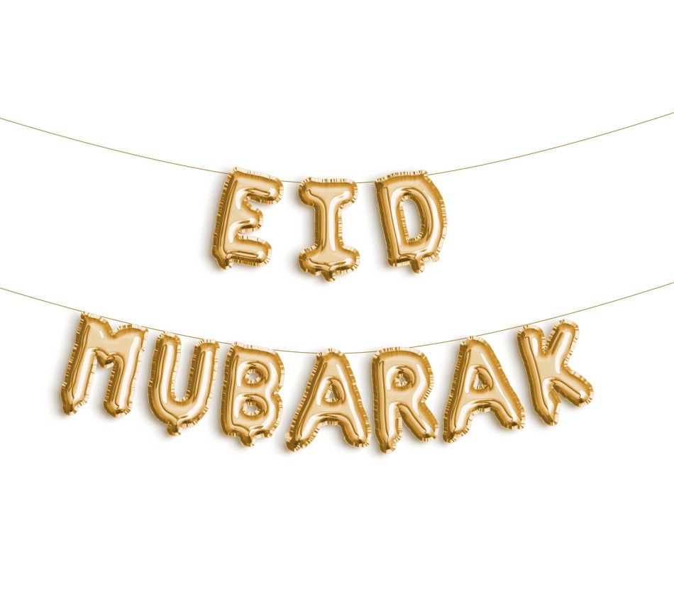 Eid Mubarak Folienballon Gold