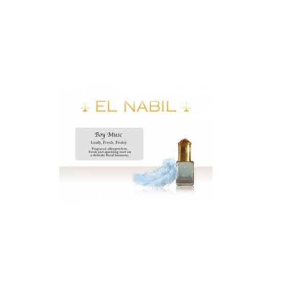 El Nabil Boy Musk – alcoholvrije parfum met bloemige geur, 5 ml