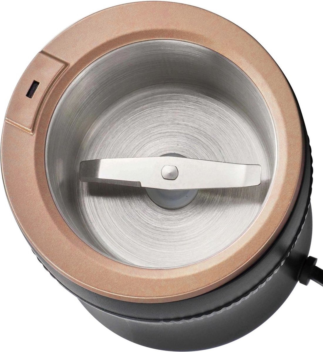 Klausberg elektrische koffiemolen zwart – compact, 200 W, RVS-messen – foto 2