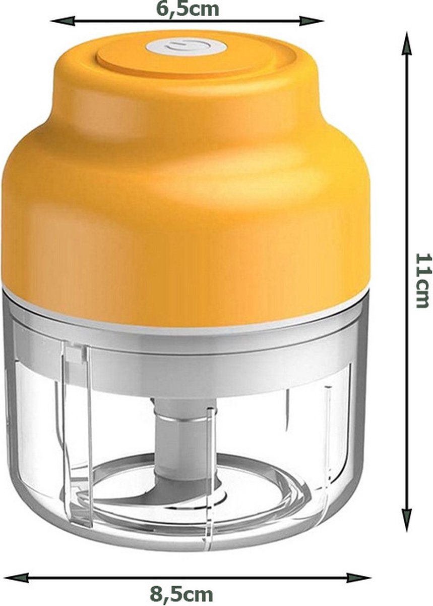 Mini Hachoir Électrique USB 250ML Portable - Coupe-légumes - Hachoir