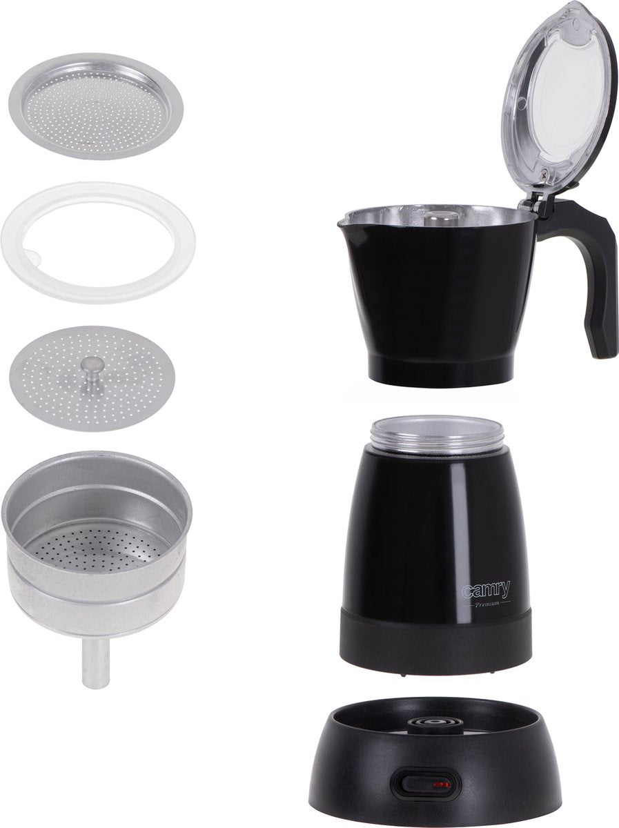Elektrische Mokkakanne - 300 ml - für 6 Tassen