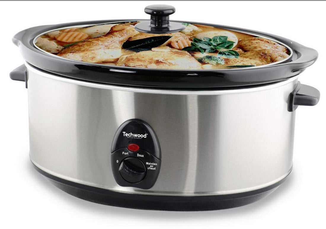 Techwood - Elektrische slowcooker - rvs - 6.5 L